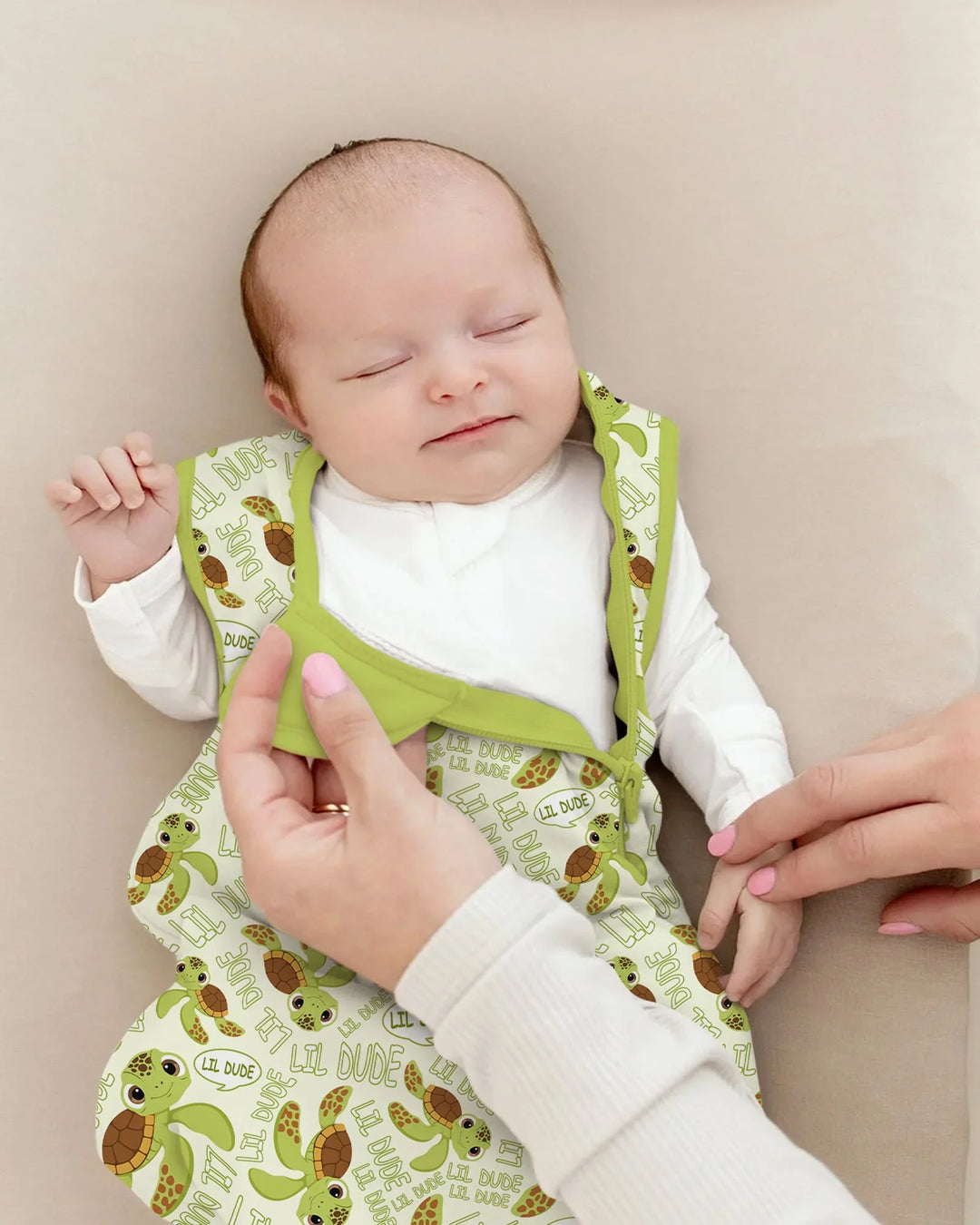Father and Son Turtle Bamboo Sleep Bag