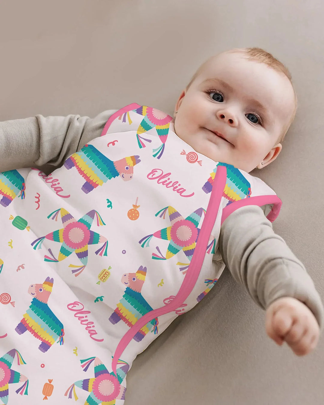 Custom Name Smash the Pinata Bamboo Sleep Bag