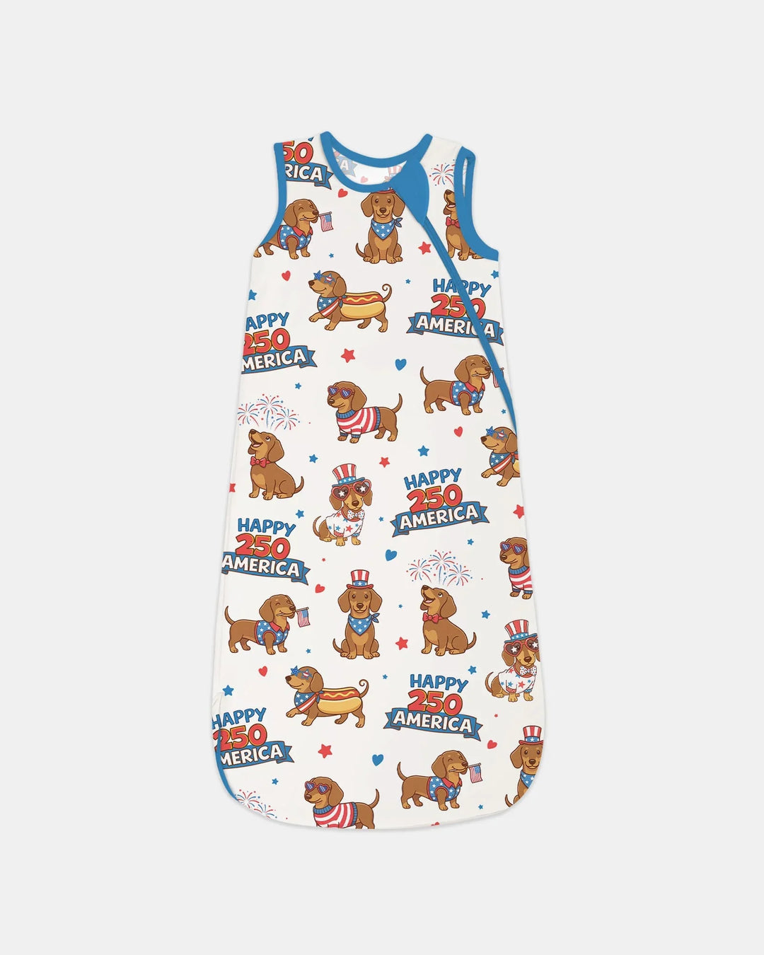 Red, White & Wiener Bamboo Sleep Bag