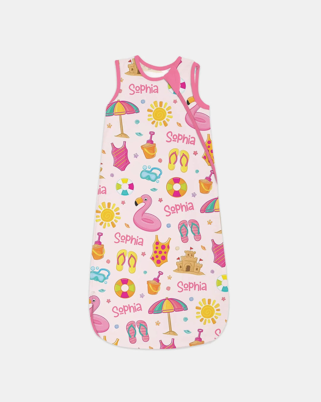 Custom Name Summer is Fun Bamboo Sleep Bag