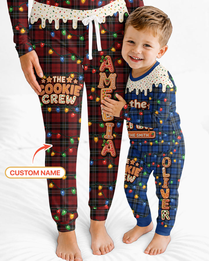 The Cookie Crew Custom Name Bamboo Two Piece Long Sleeve Pajama Set