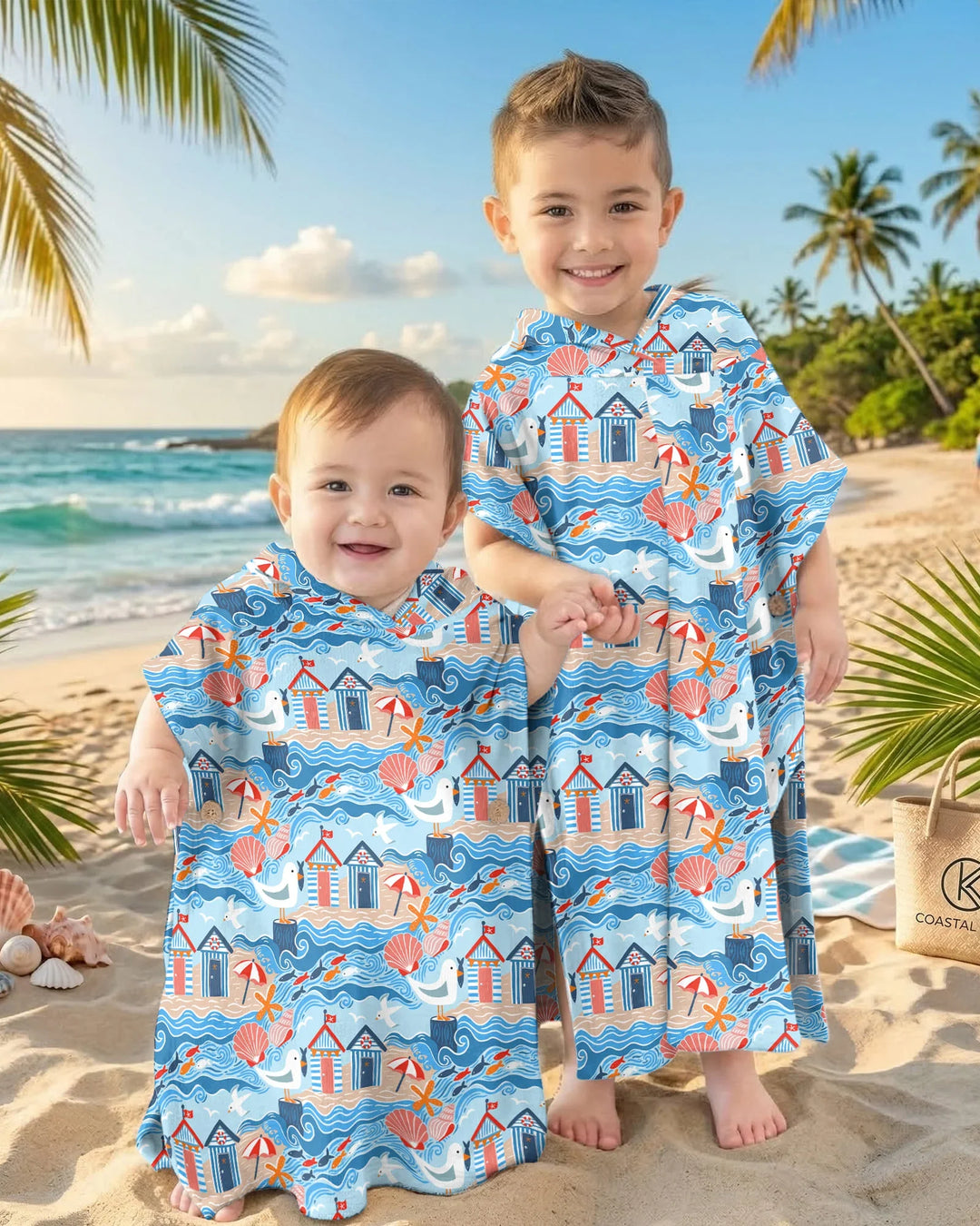 Little Beach Day Bamboo Swim Poncho