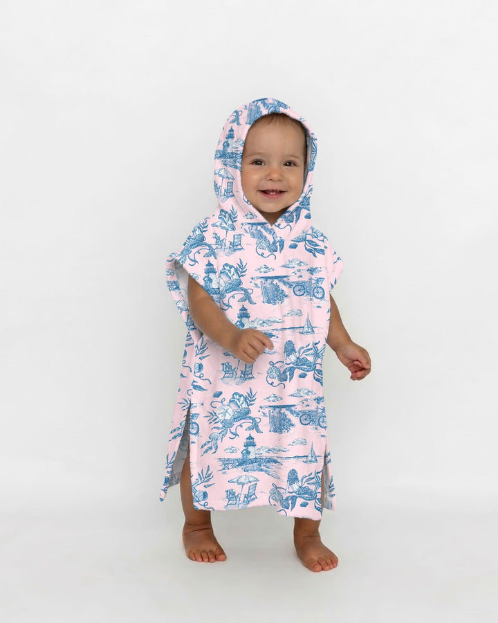 Summer Toile Bamboo Swim Poncho