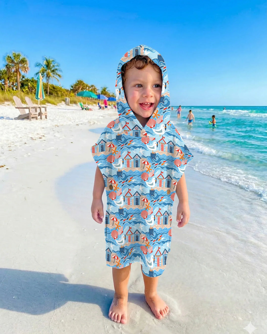 Little Beach Day Bamboo Swim Poncho