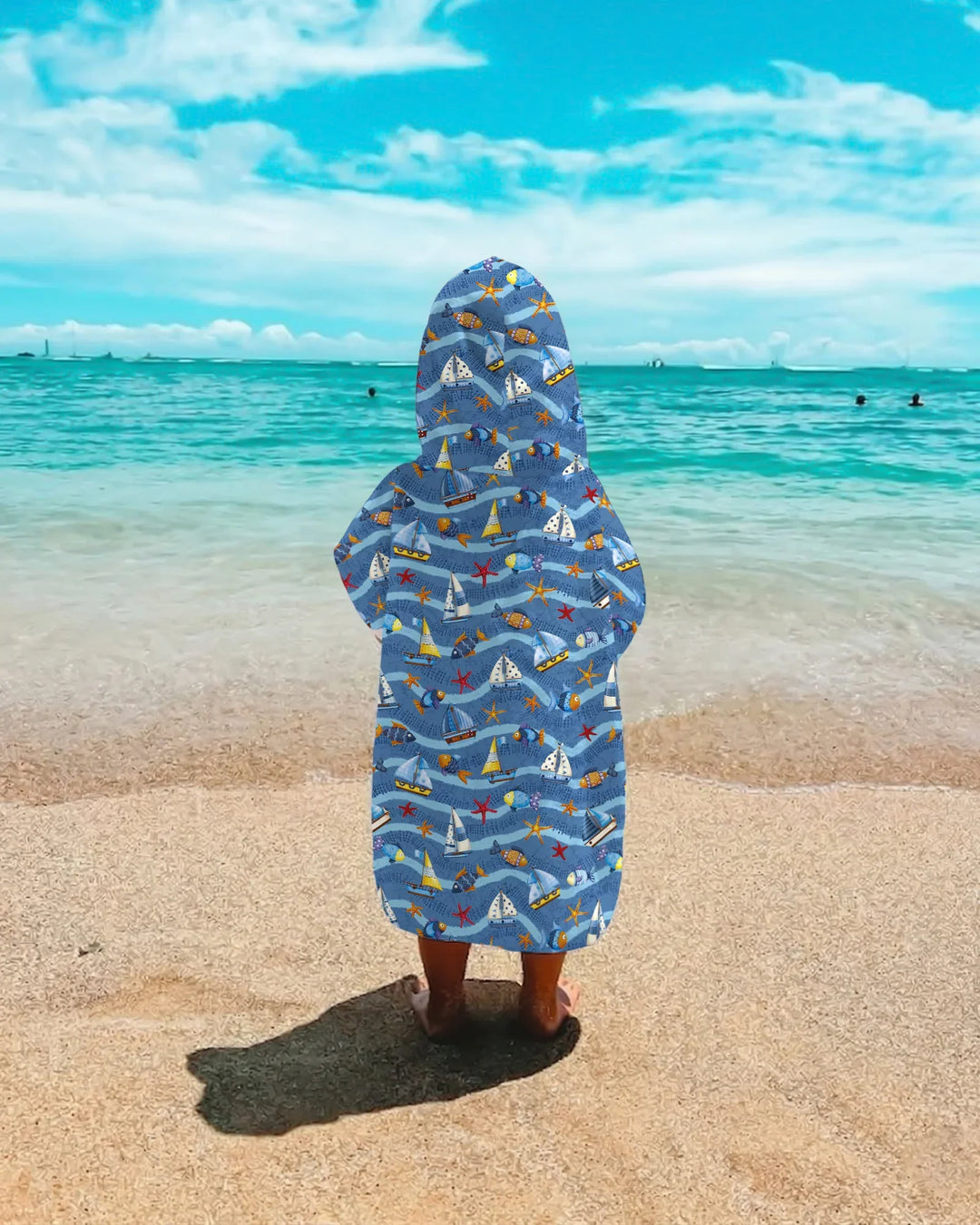Blue Sail La Vie Family Matching Bamboo Swim Poncho