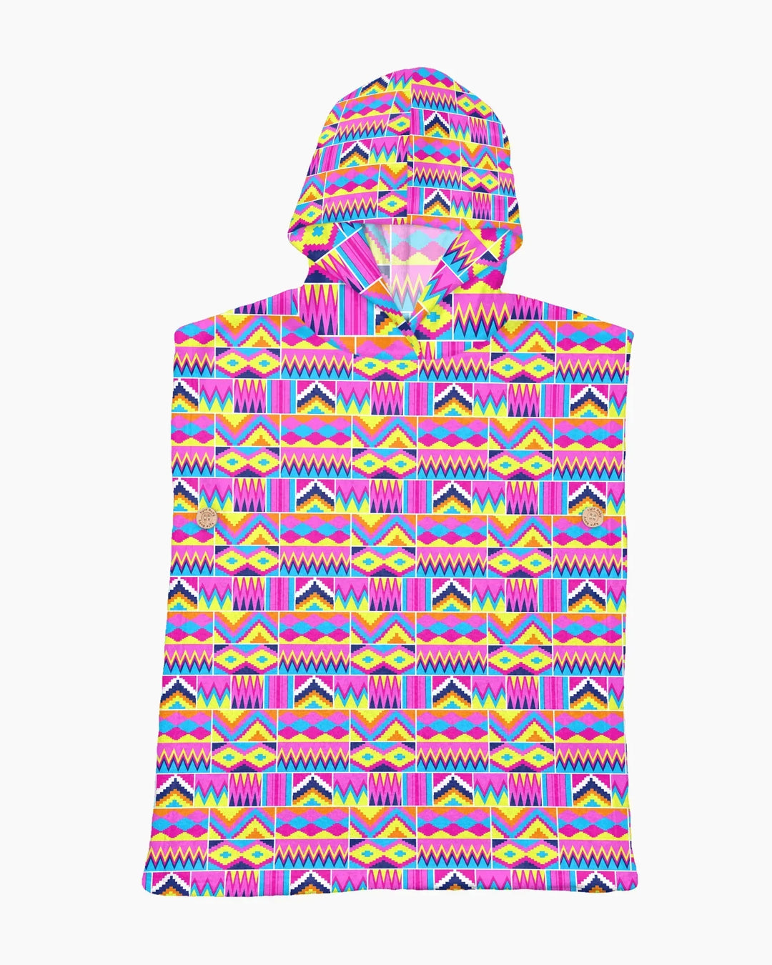 Kente Vibes Family Matching Bamboo Swim Poncho