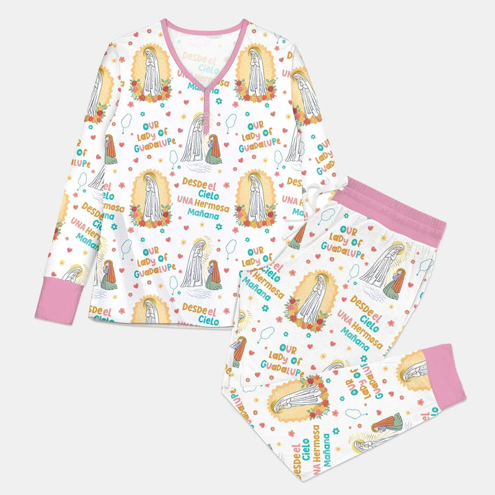 Maria Our Lady Of Guadalupe Bamboo Women Pajama Set