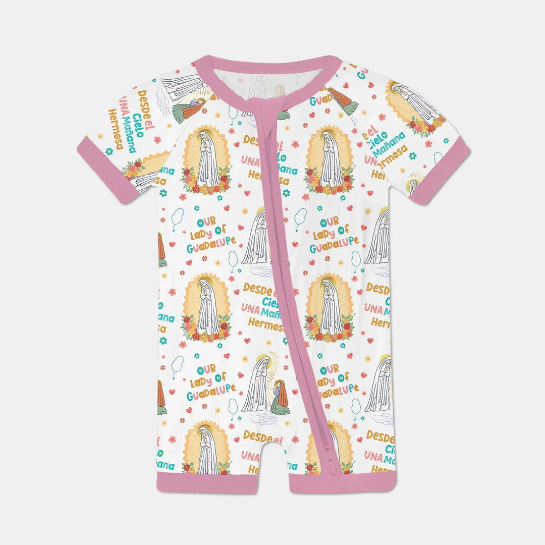 Maria Our Lady Of Guadalupe Bamboo Shorty Zippy
