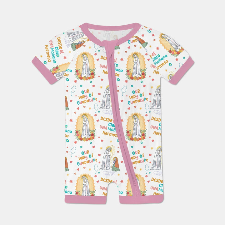 Maria Our Lady Of Guadalupe Bamboo Shorty Zippy