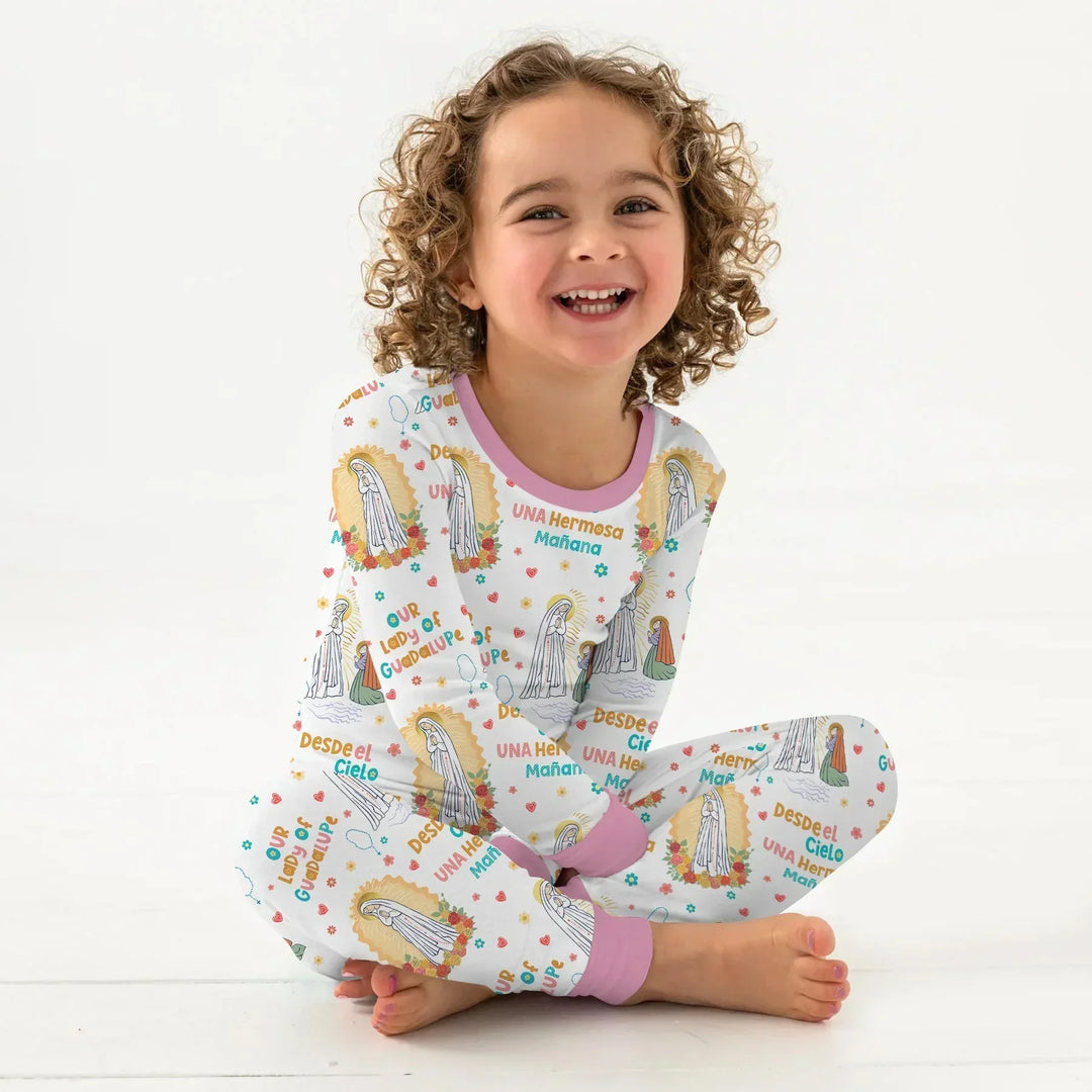 Maria Our Lady Of Guadalupe Bamboo Two Piece Long Sleeve Pajama Set