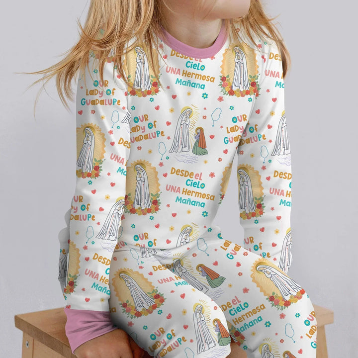 Maria Our Lady Of Guadalupe Bamboo Two Piece Long Sleeve Pajama Set