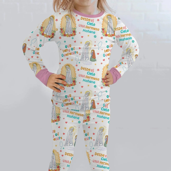 Maria Our Lady Of Guadalupe Bamboo Two Piece Long Sleeve Pajama Set