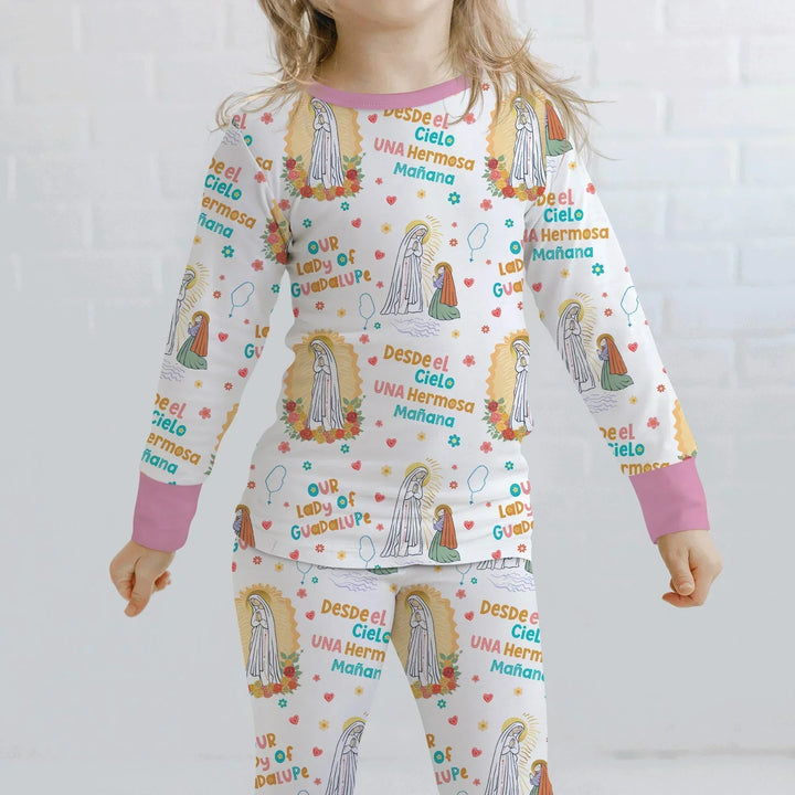 Maria Our Lady Of Guadalupe Bamboo Two Piece Long Sleeve Pajama Set