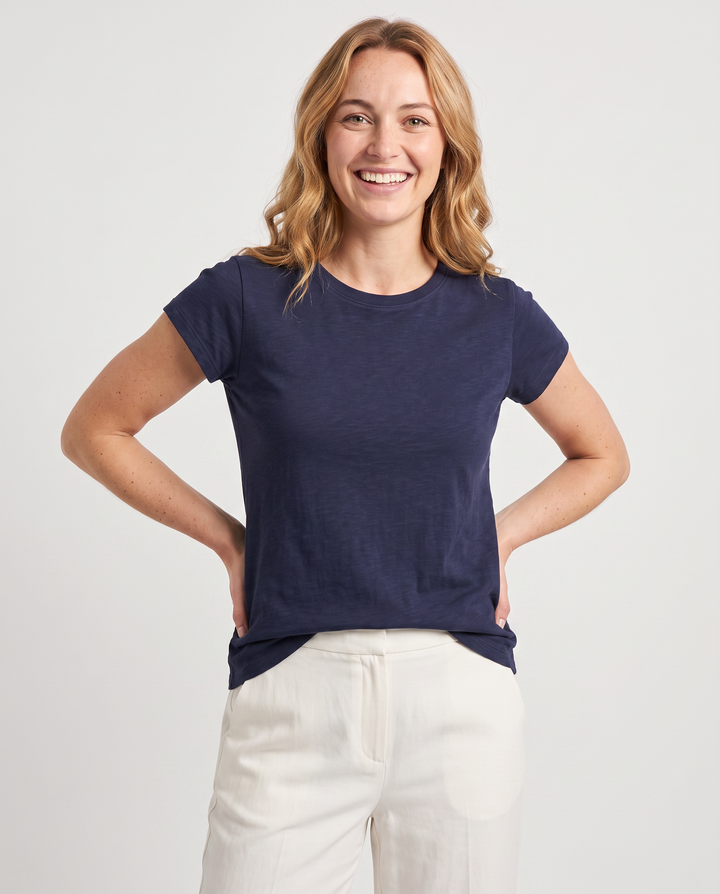 Solid Color Bamboo Women T-Shirt