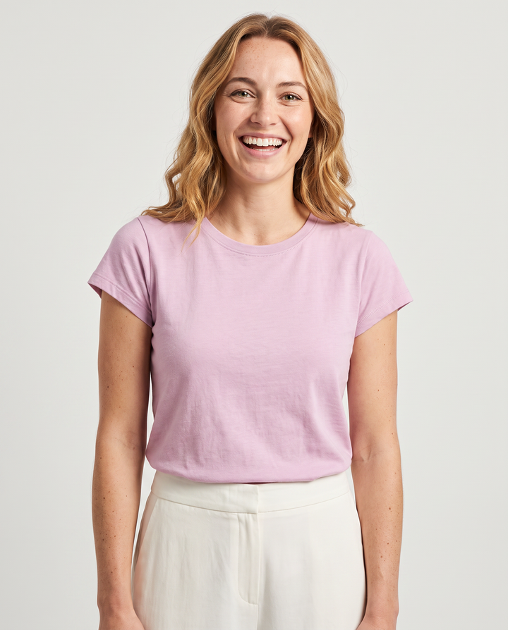 Solid Color Bamboo Women T-Shirt