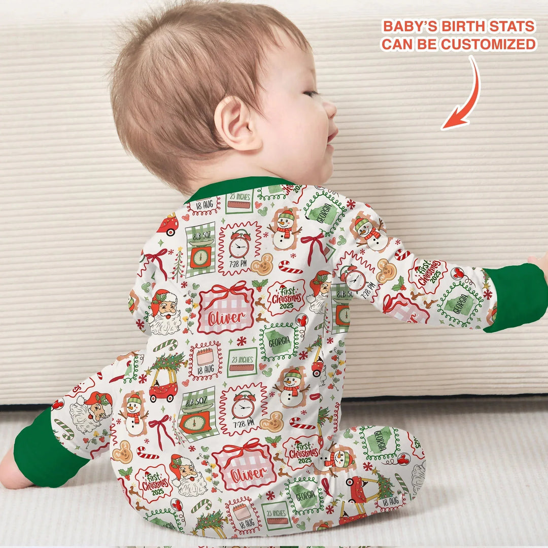 The Little Retro Dreamer First Christmas 2025 Convertible Zippy , The Little Retro Dreamer First Christmas 2025 Convertible Zippy - 0-3M