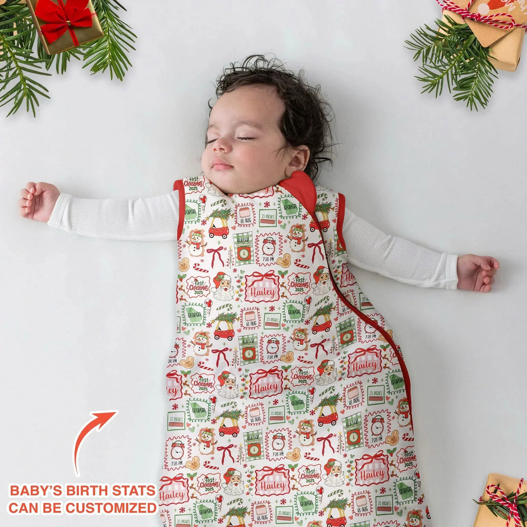 The Little Retro Dreamer First Christmas 2025 Sleep Bag , The Little Retro Dreamer First Christmas 2025 Sleep Bag - XS / 0.5 TOG