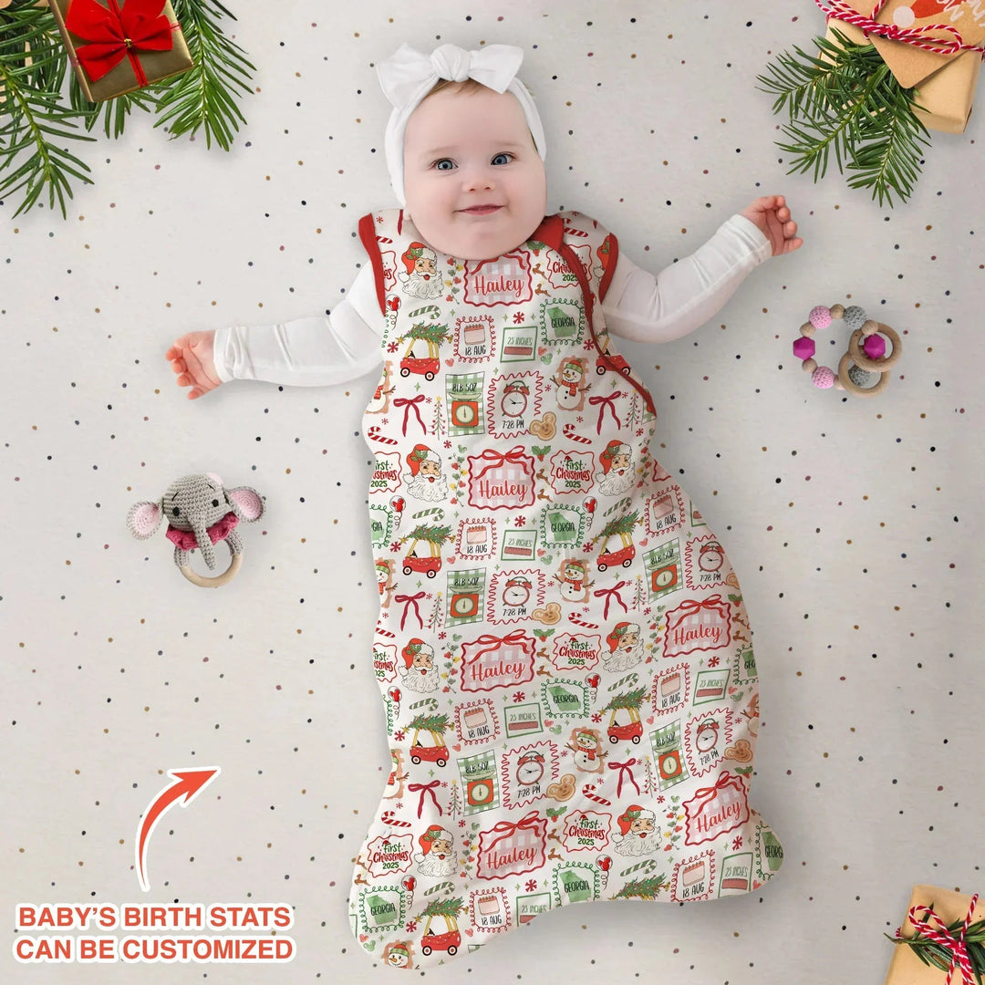 The Little Retro Dreamer First Christmas 2025 Sleep Bag , The Little Retro Dreamer First Christmas 2025 Sleep Bag - XS / 0.5 TOG