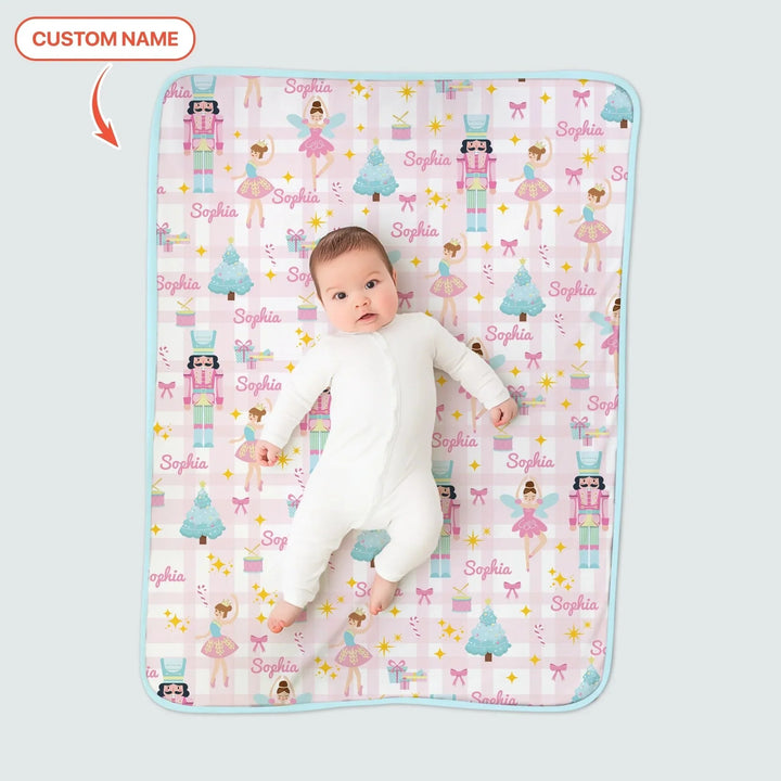 The Nutcracker Dreams Custom Name Toddler Blanket , The Nutcracker Dreams Custom Name Toddler Blanket - Default Title