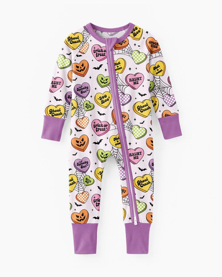 Halloween Candy Hearts Bamboo Convertible Zippy