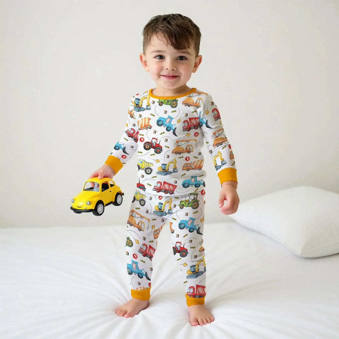 Tiny Builders Two Piece Long Sleeve Pajama Set , Tiny Builders Two Piece Long Sleeve Pajama Set - 12-18M