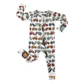 Tiny Tractors Convertible Zippered Romper , Tiny Tractors Convertible Zippered Romper - Newborn