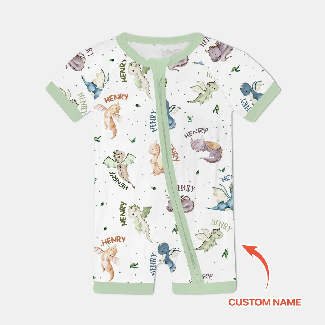 Sweet Baby Dragons Custom Name Bamboo Shorty Zippy