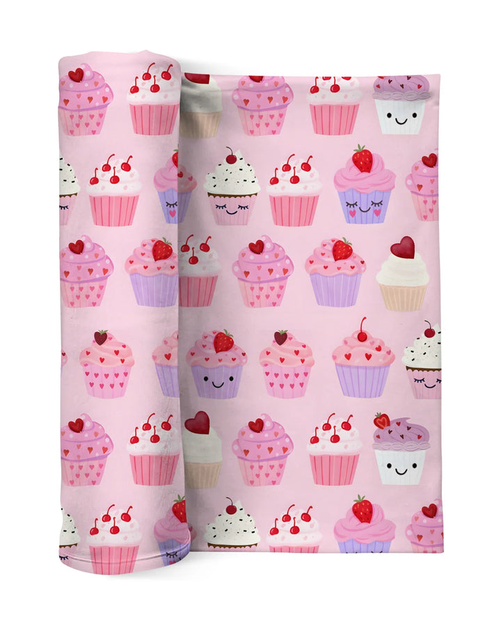 Valentine Emotional Cupcakes Bamboo Sleep Bag Swaddler