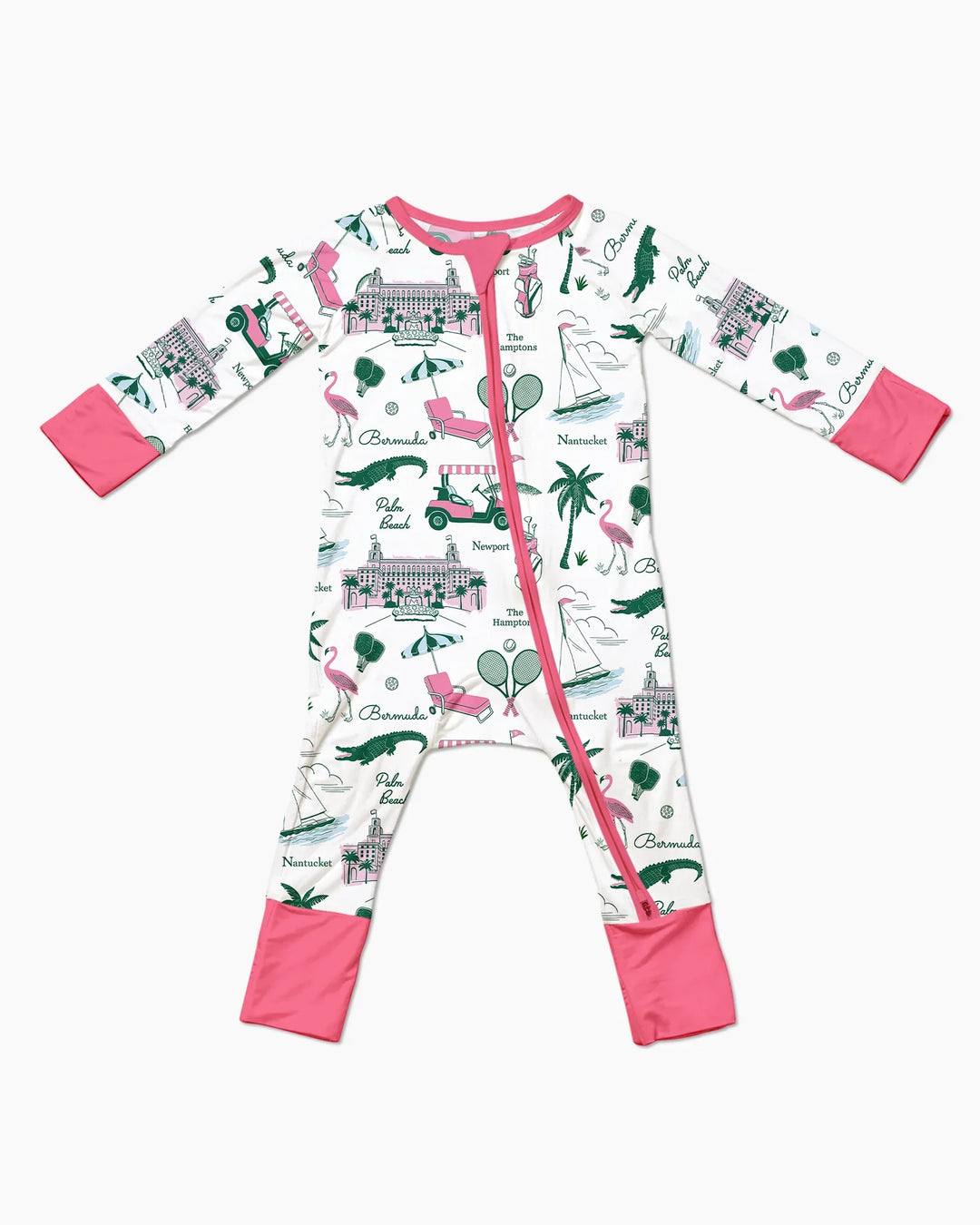 Preppy Palm Getaway Bamboo Convertible Zippy