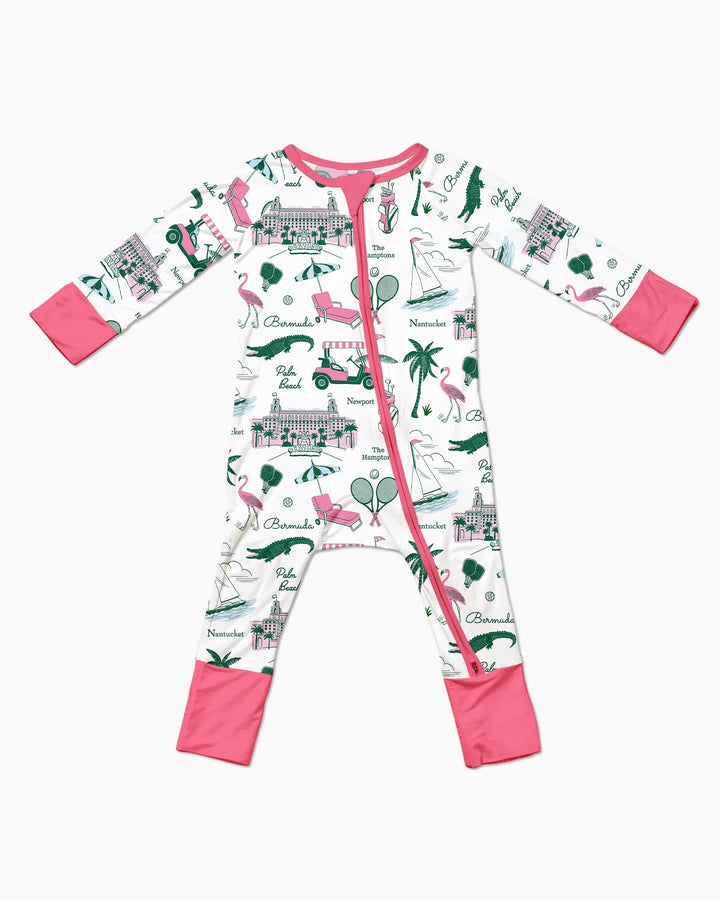 Preppy Palm Getaway Bamboo Convertible Zippy