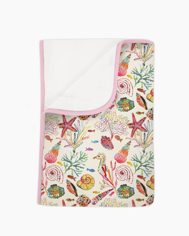 Tropical Reef Whimsy  Bamboo Blanket