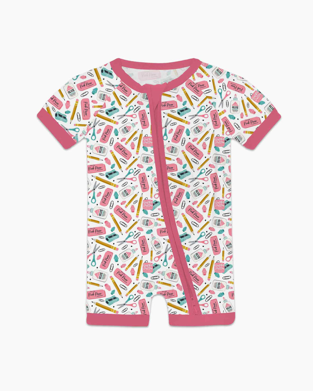 Pink Power School Supplies Bamboo Shorty Zippy