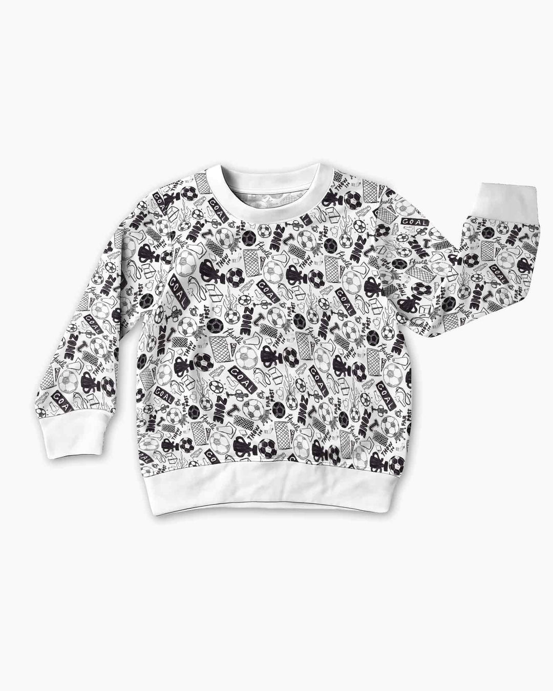 Soccer Doodle Bamboo Crewneck Sweatshirt
