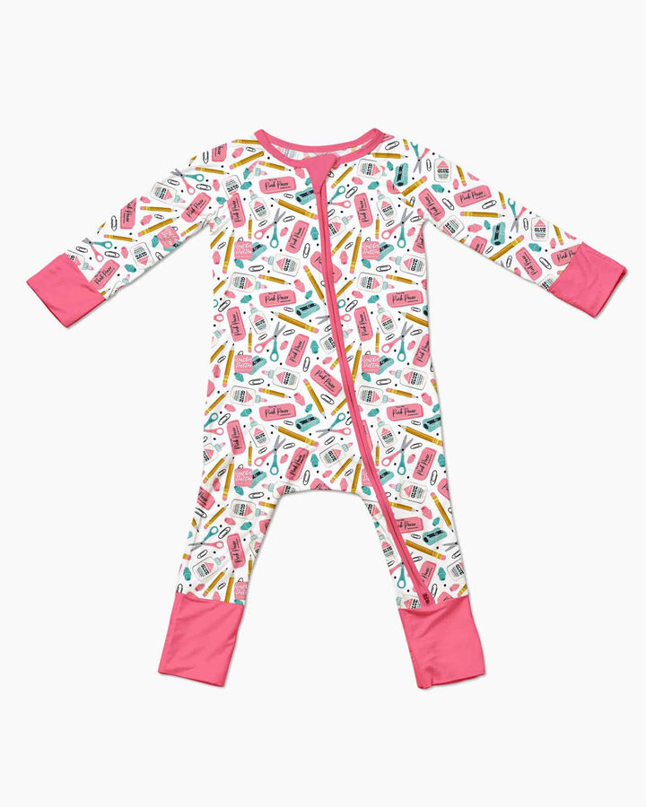 Pink Power School Supplies Bamboo Convertible Zippy