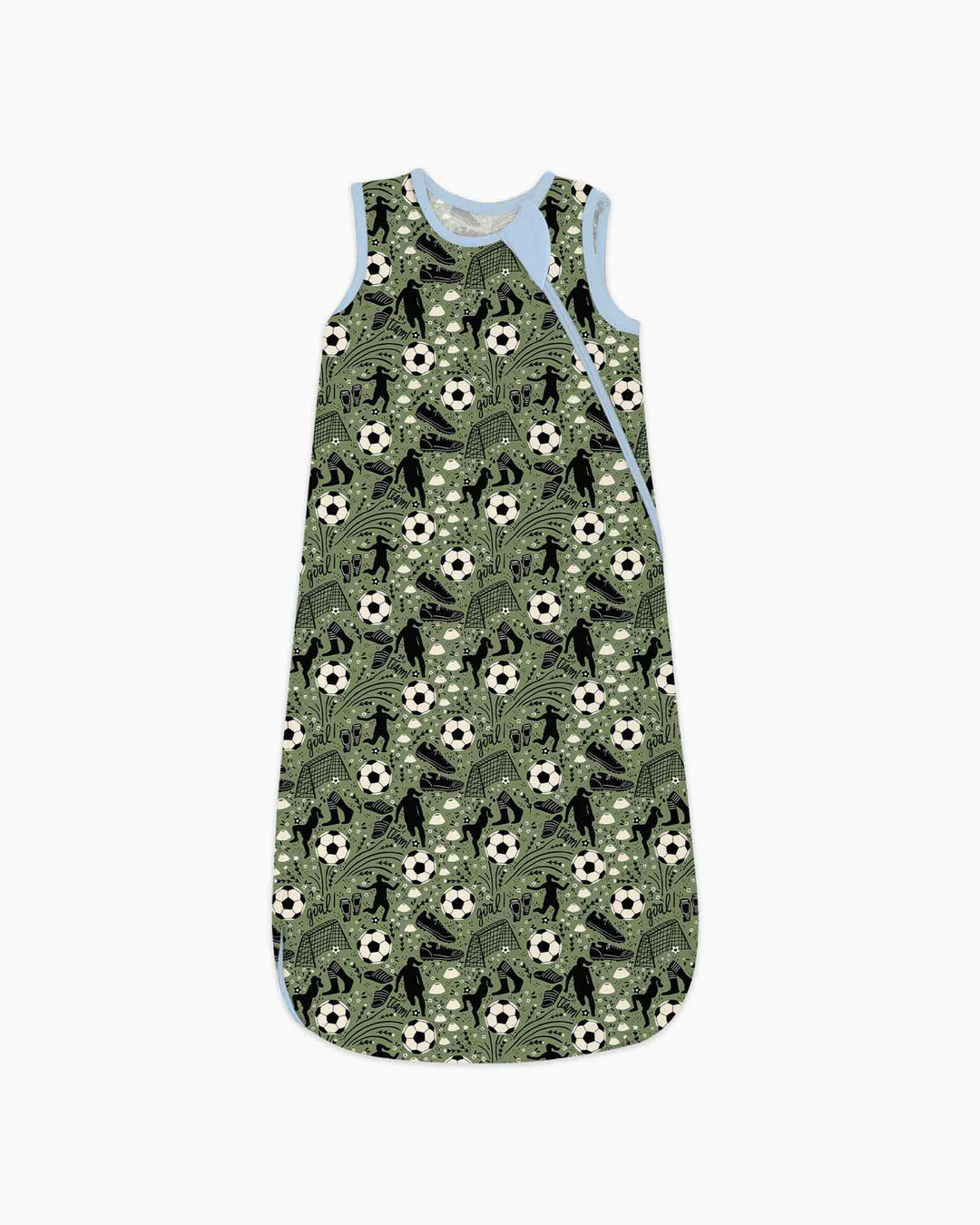 Sage Green Soccer Dreams Bamboo Sleep Bag