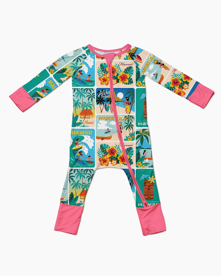 Aloha Postcard Paradise Bamboo Convertible Zippy