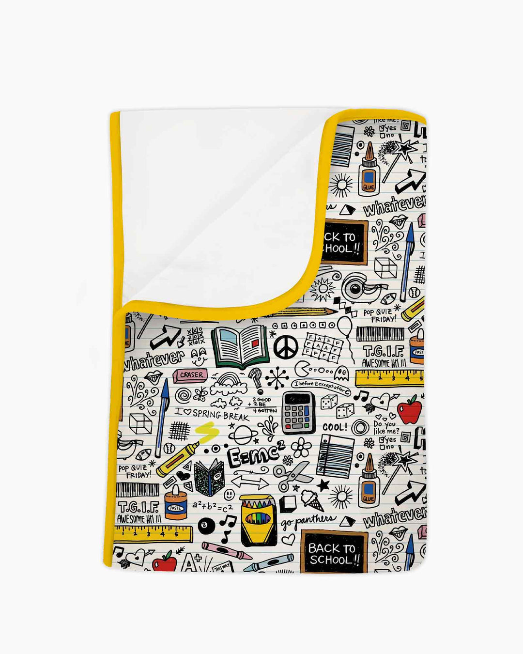 School Days Doodles Bamboo Blanket