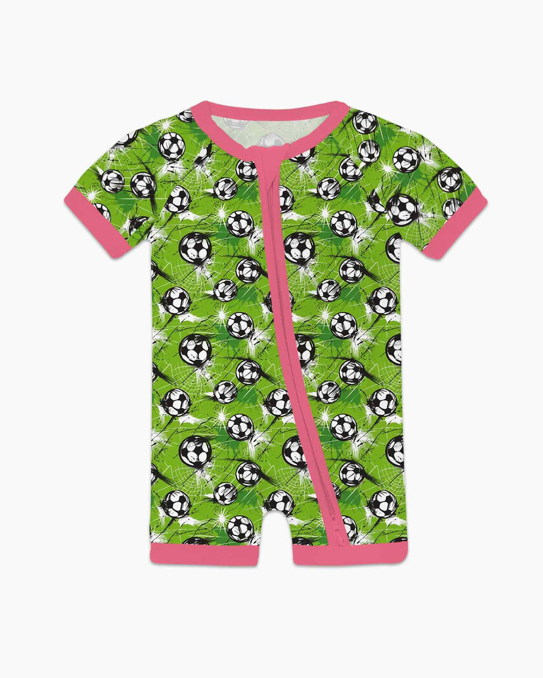 Green Soccer Energy Bamboo Shorty Zippy