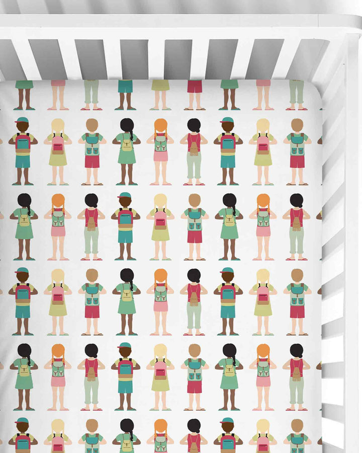 Little Friends Everywhere Bamboo Fitted Crib Sheet