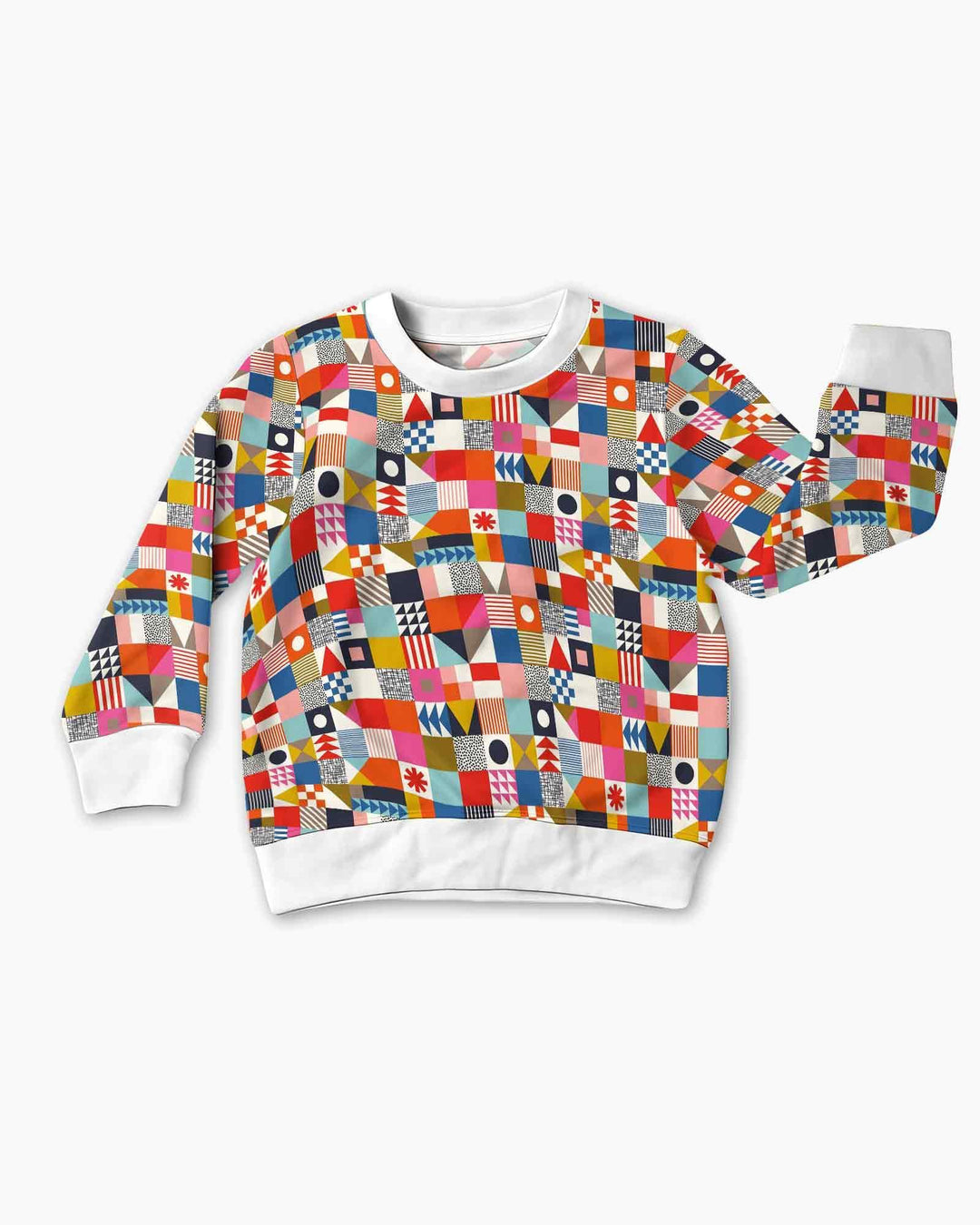 Playful Shapes Bamboo Crewneck Sweatshirt