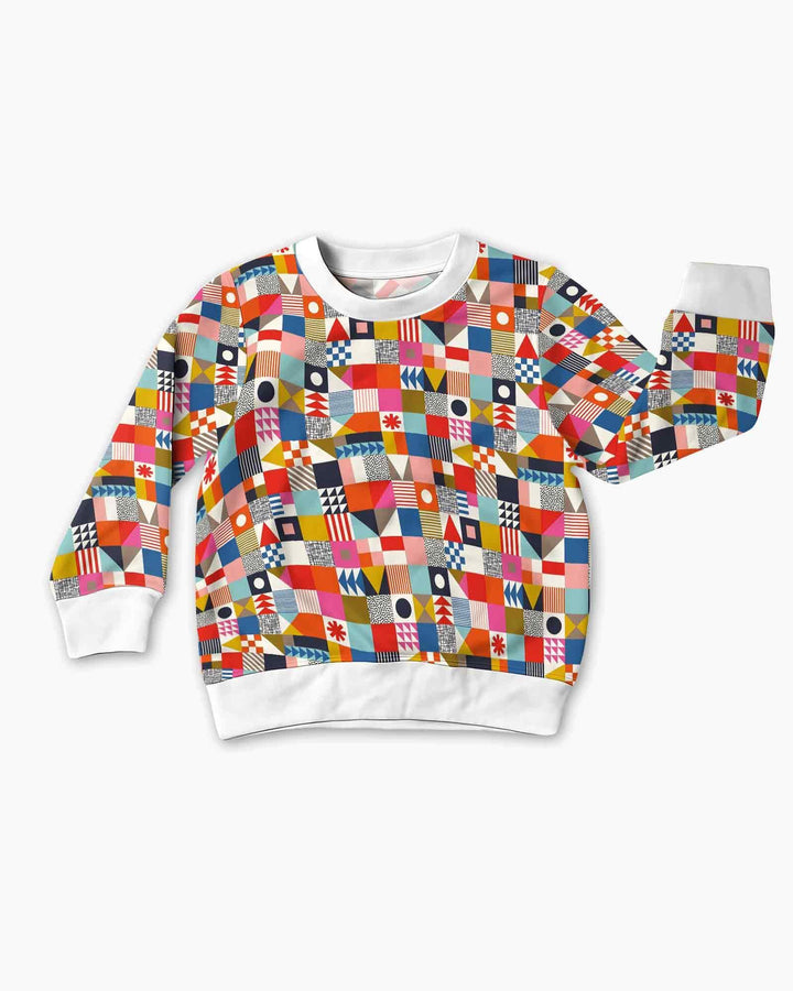 Playful Shapes Bamboo Crewneck Sweatshirt