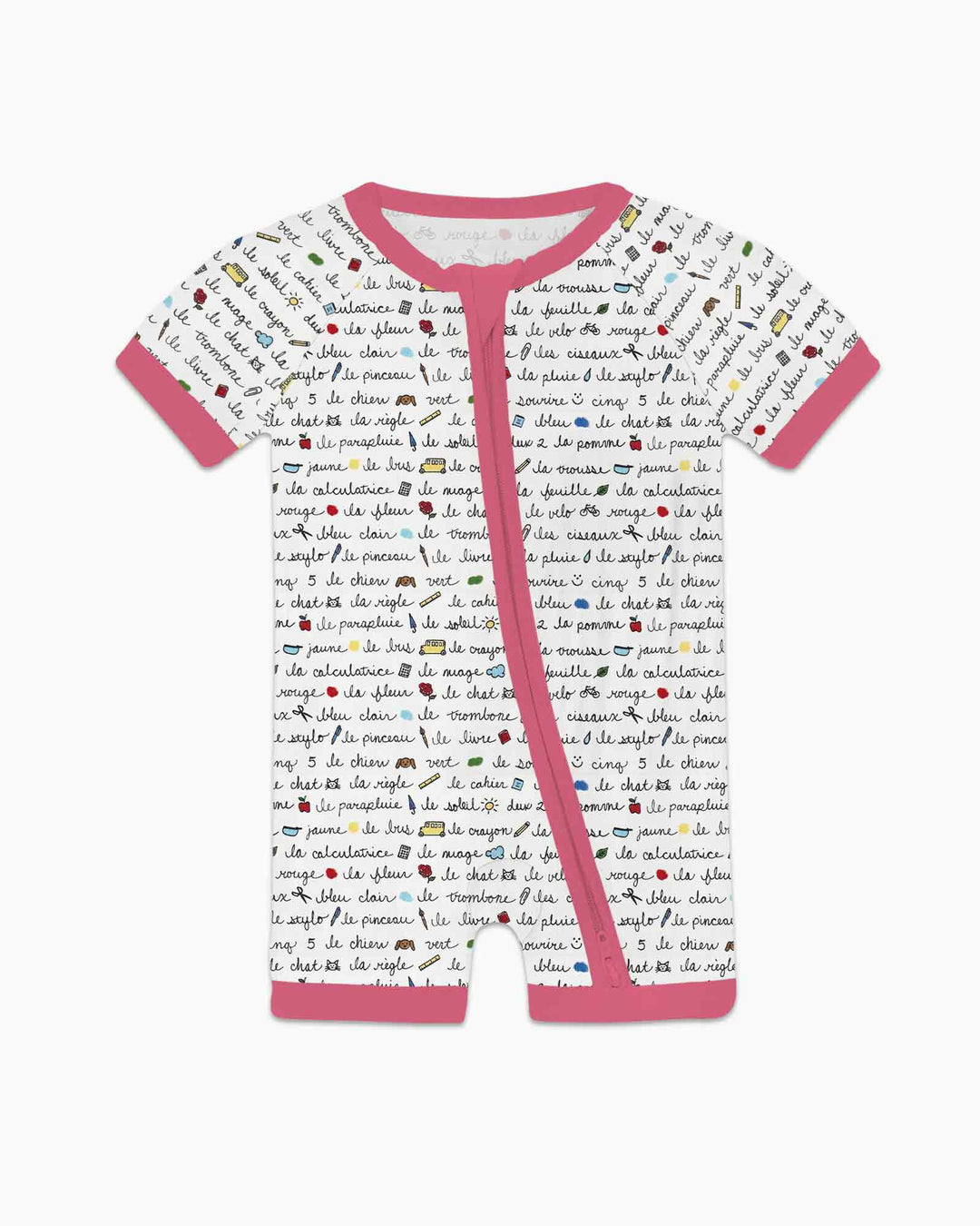 French Classroom Notes Bamboo Shorty Zippy
