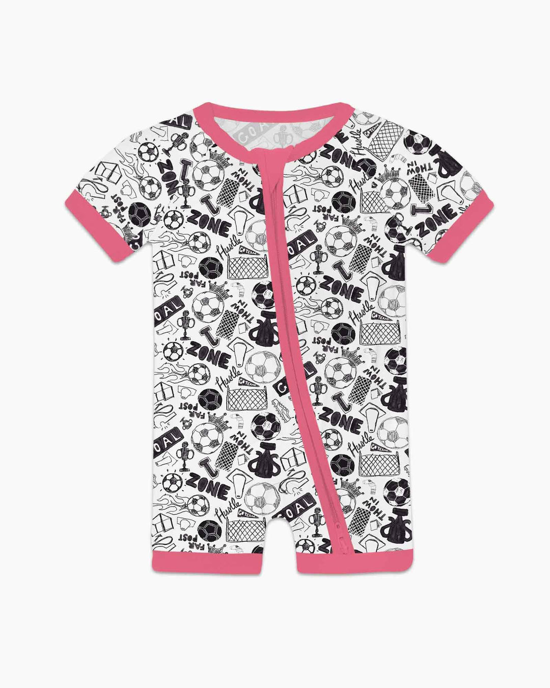 Soccer Doodle Bamboo Shorty Zippy