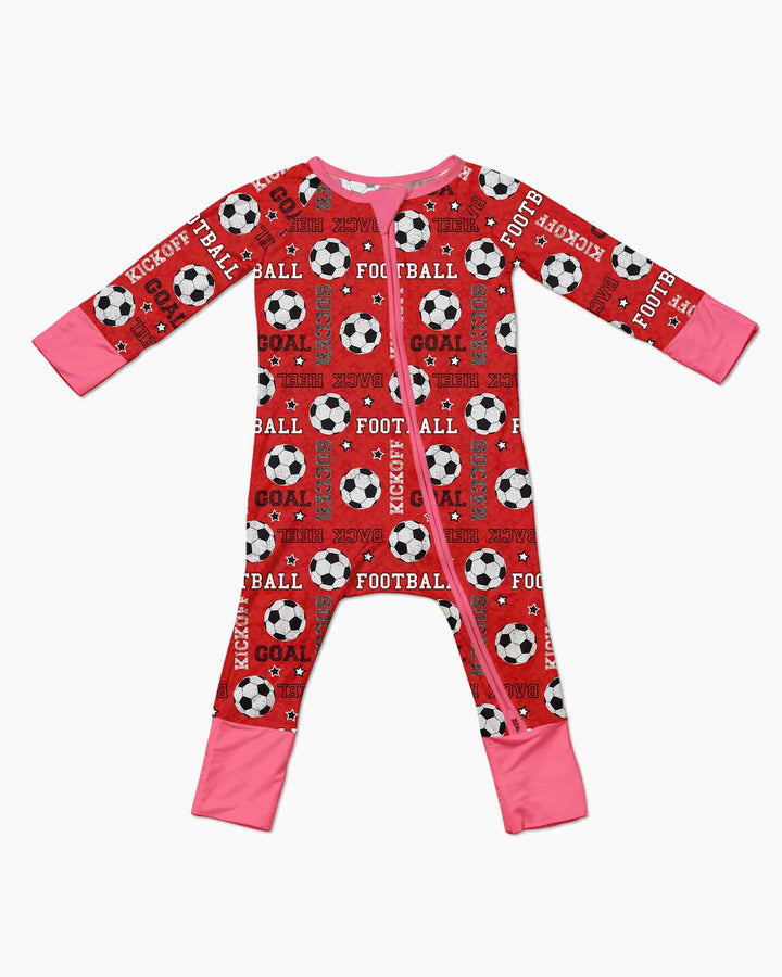 Red Soccer Ball Bamboo Convertible Zippy