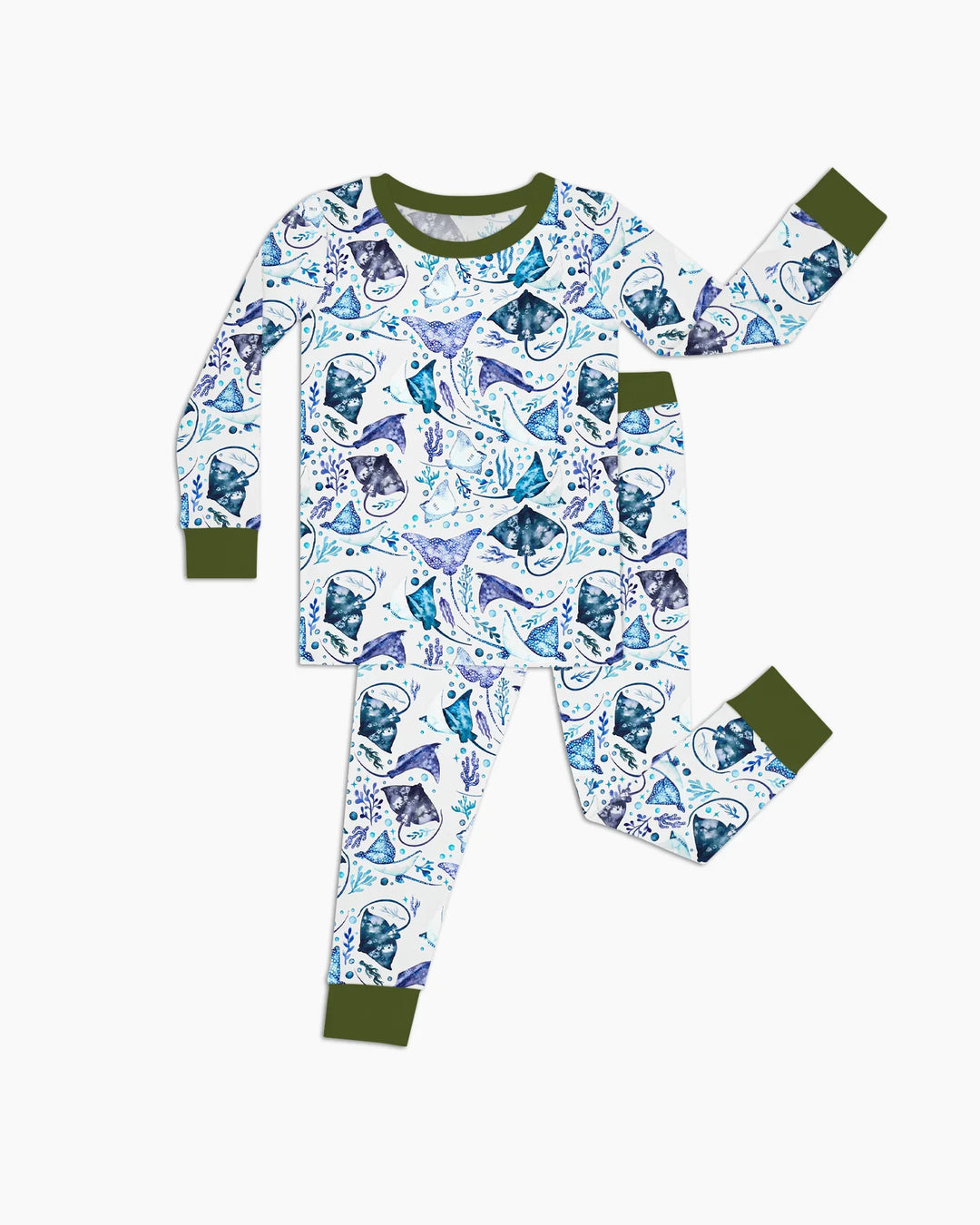 Ocean Dreams Drift Bamboo Two Piece Long Sleeve Pajama Set