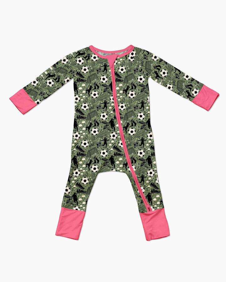 Sage Green Soccer Dreams Bamboo Convertible Zippy