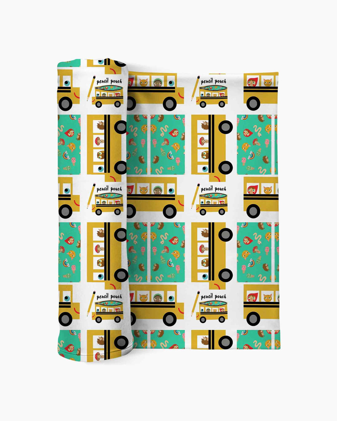 School Bus Adventures swaddle blanket