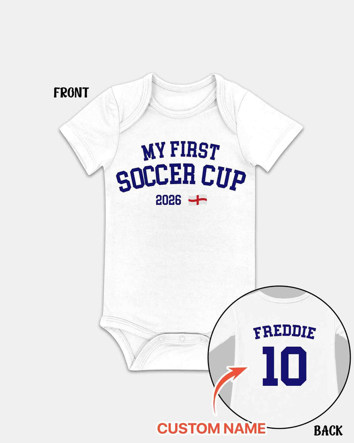 My First Soccer Cup 2026 Bamboo Bodysuit
