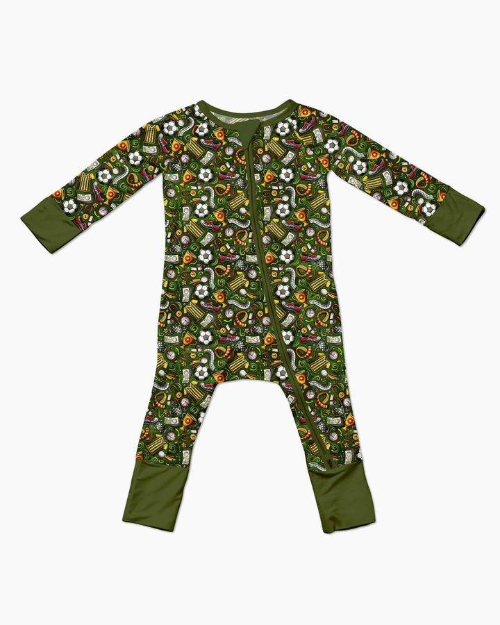 Green Soccer All-Star Bamboo Convertible Zippy