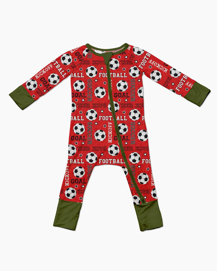 Red Soccer Ball Bamboo Convertible Zippy